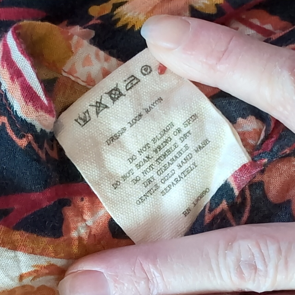 πͺπ«°πΌ Spell Lolita Playdress Rust Long Sleeve Boho Festival Dress Size S Rare - Picture 11 of 11